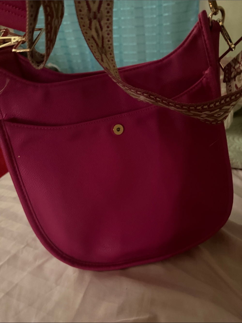Stylish Hot Pink Crossbody Shoulder Bag - Versatile Everyday Carry